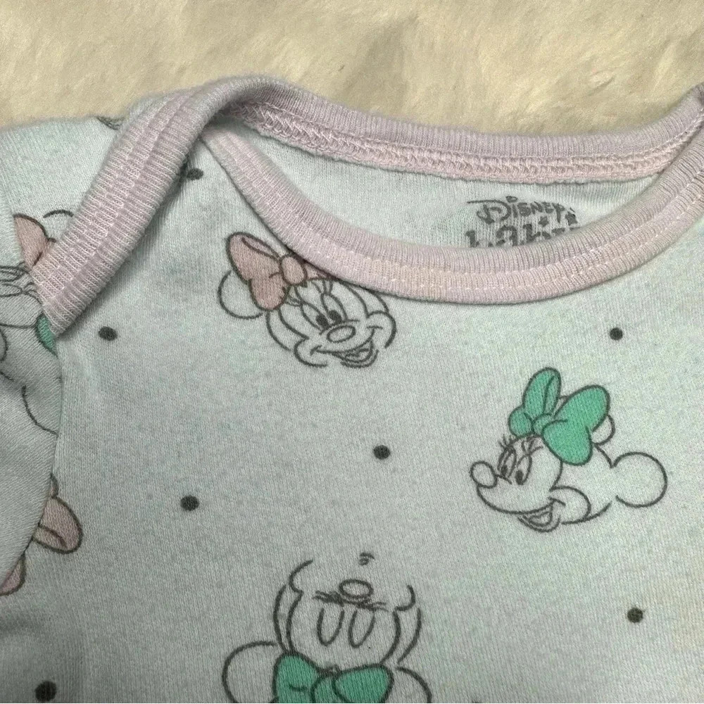 Disney Baby Onesie White  / Pink Minnie Mouse Size Newborn - Picture 2 of 16
